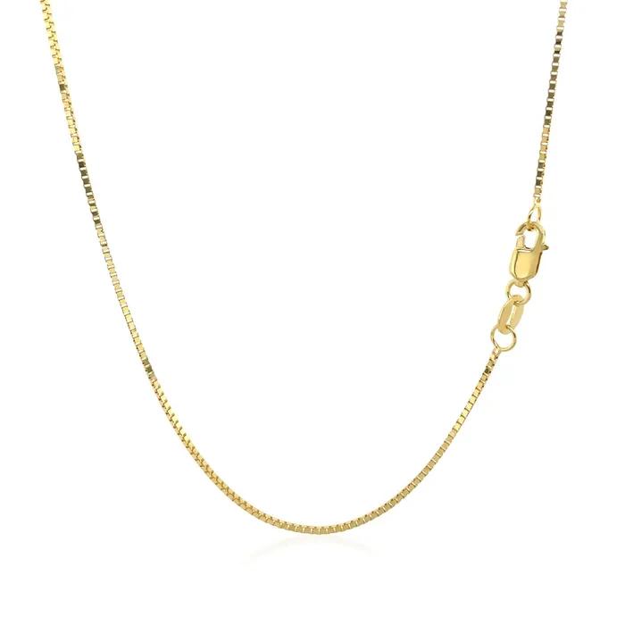 Earrings MayaMila 14k Yellow Gold Classic Box Chain 08mm