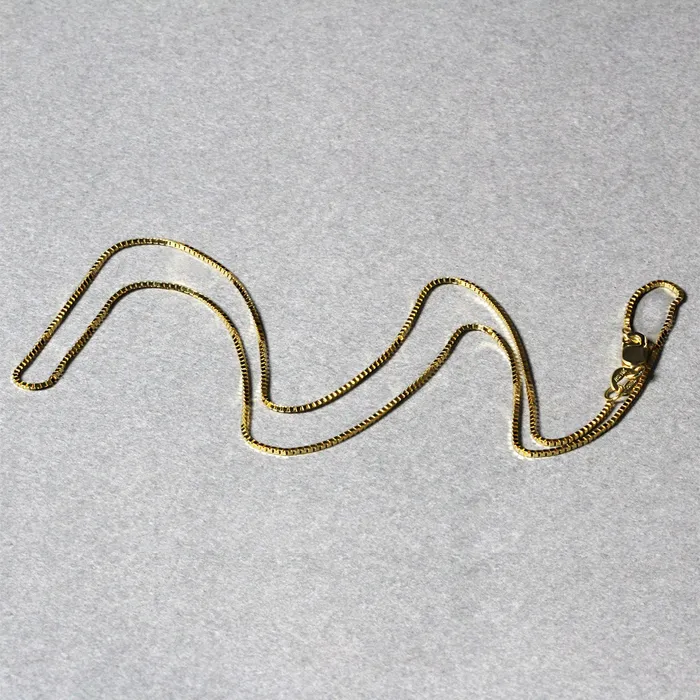 Earrings MayaMila 14k Yellow Gold Classic Box Chain 08mm