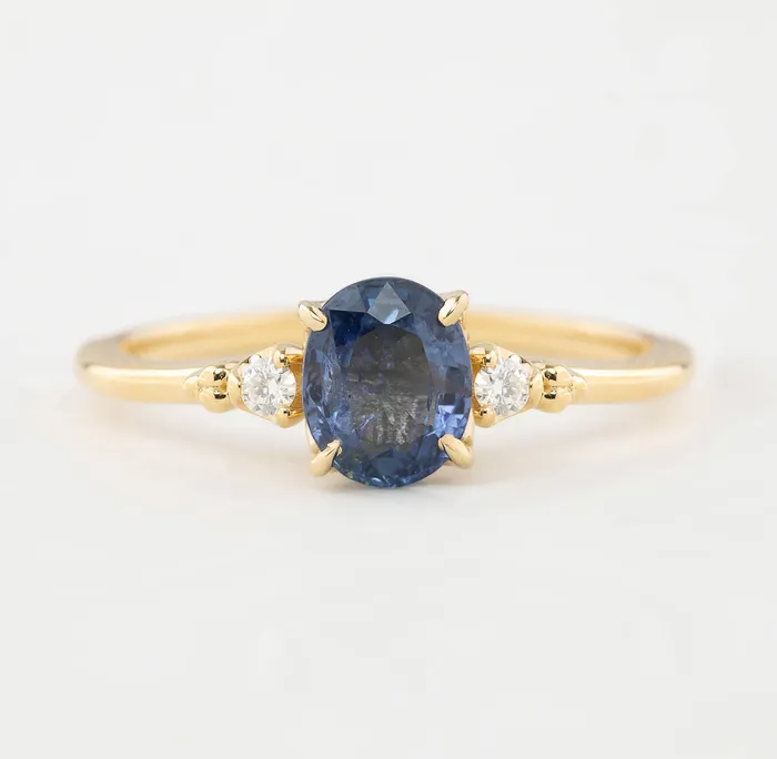 Estel Ring 105ct Blue Sapphire One of a kind Envero Jewelry Rings