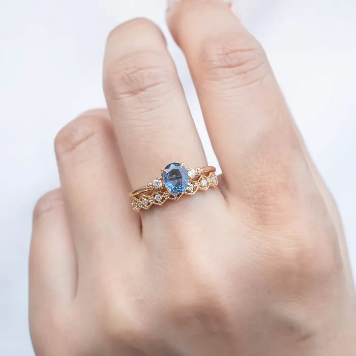 Estel Ring 105ct Blue Sapphire One of a kind Envero Jewelry Rings Estel Ring 105ct Blue Sapphire One of a kind Envero Jewelry Rings