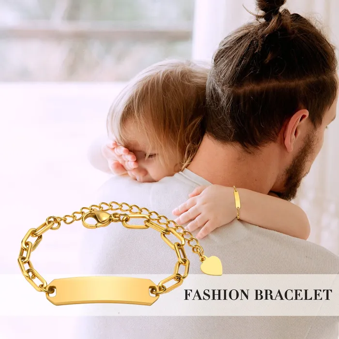 Juzan Jewelry Bracelets Paperclip Chain Baby Bracelet Juzan Jewelry Bracelets Paperclip Chain Baby Bracelet