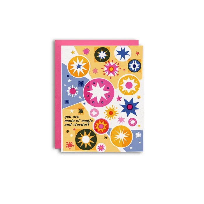 Pier Six Press Magic and Stardust Risograph Greeting Card Necklaces