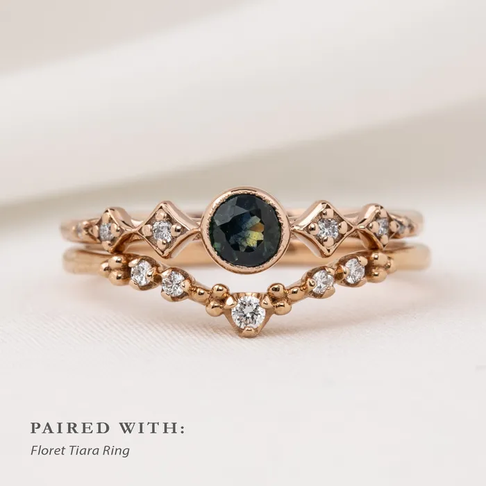 Rings Envero Jewelry Celeste Ring 4mm 035ct Sapphire 14K Gold Rings Envero Jewelry Celeste Ring 4mm 035ct Sapphire 14K Gold