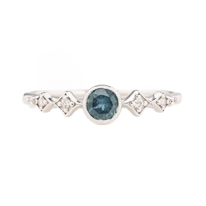 Rings Envero Jewelry Celeste Ring 4mm 035ct Sapphire 14K Gold Rings Envero Jewelry Celeste Ring 4mm 035ct Sapphire 14K Gold