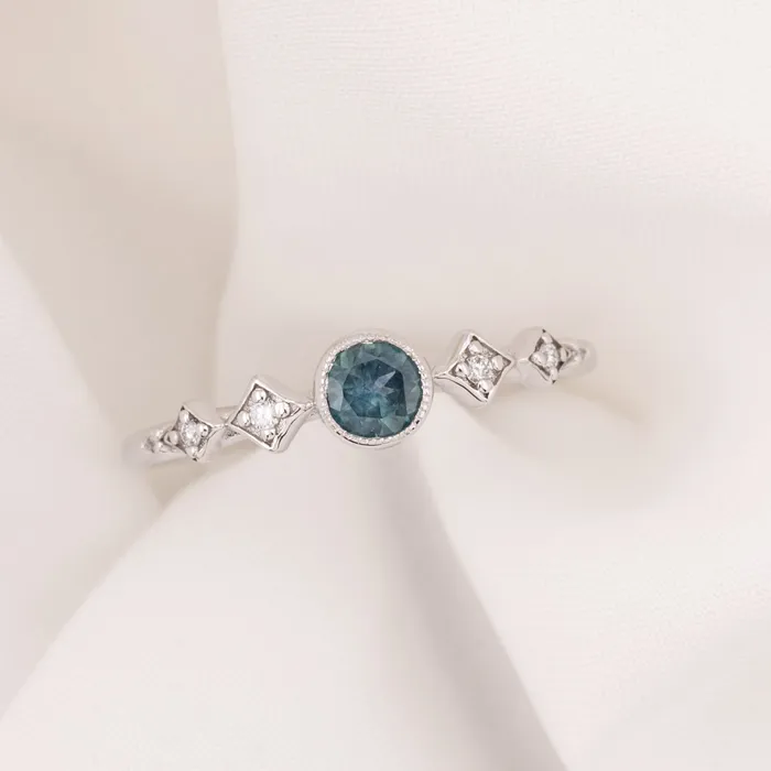 Rings Envero Jewelry Celeste Ring 4mm 035ct Sapphire 14K Gold Rings Envero Jewelry Celeste Ring 4mm 035ct Sapphire 14K Gold