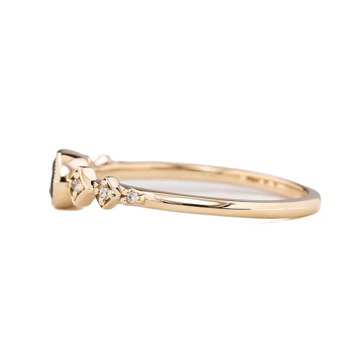 Rings Envero Jewelry Celeste Ring 4mm 035ct Sapphire 14K Gold Rings Envero Jewelry Celeste Ring 4mm 035ct Sapphire 14K Gold