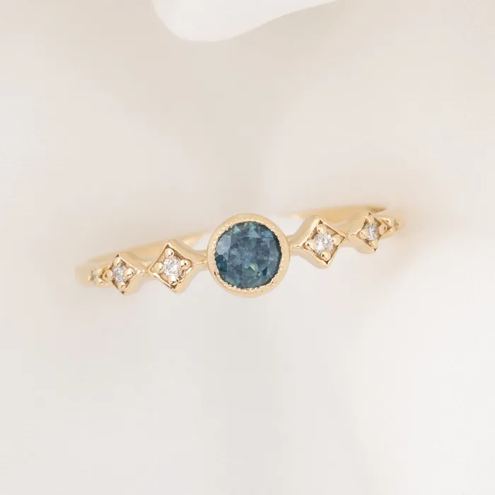 Rings Envero Jewelry Celeste Ring 4mm 035ct Sapphire 14K Gold Rings Envero Jewelry Celeste Ring 4mm 035ct Sapphire 14K Gold