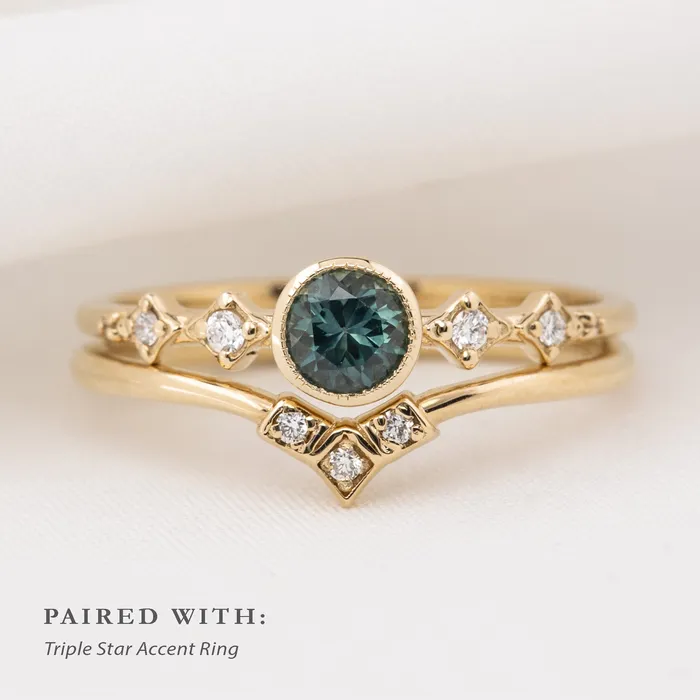Rings Envero Jewelry Celeste Ring 4mm 035ct Sapphire 14K Gold Rings Envero Jewelry Celeste Ring 4mm 035ct Sapphire 14K Gold