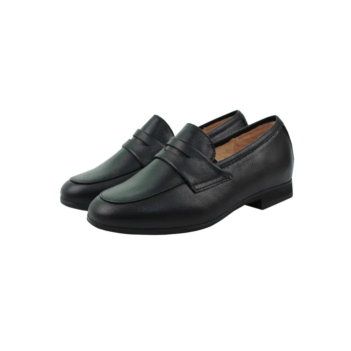 Rings Perroquet Shoes Perroquet Boys Leather Penny Loafer Black