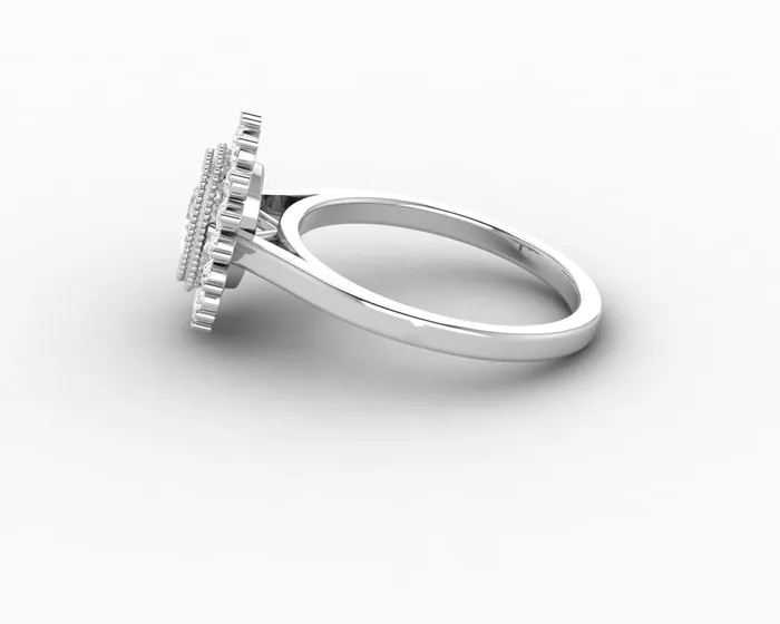 Allegra 100 Ct Cushion Cut Halo Engagement Ring Sapheena Jewelry Rings