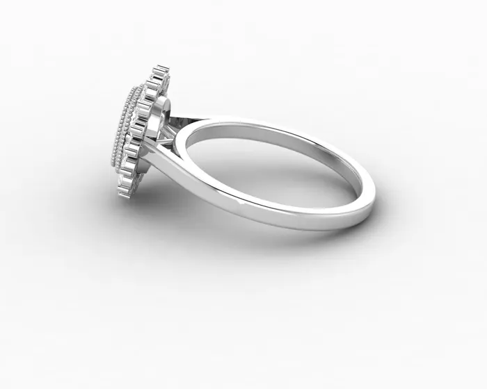 Allegra 100 Ct Cushion Cut Halo Engagement Ring Sapheena Jewelry Rings
