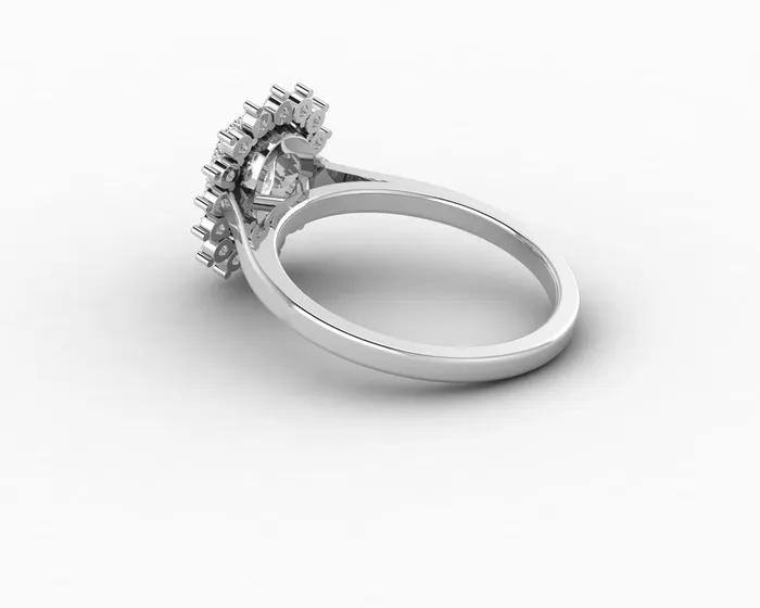 Allegra 100 Ct Cushion Cut Halo Engagement Ring Sapheena Jewelry Rings
