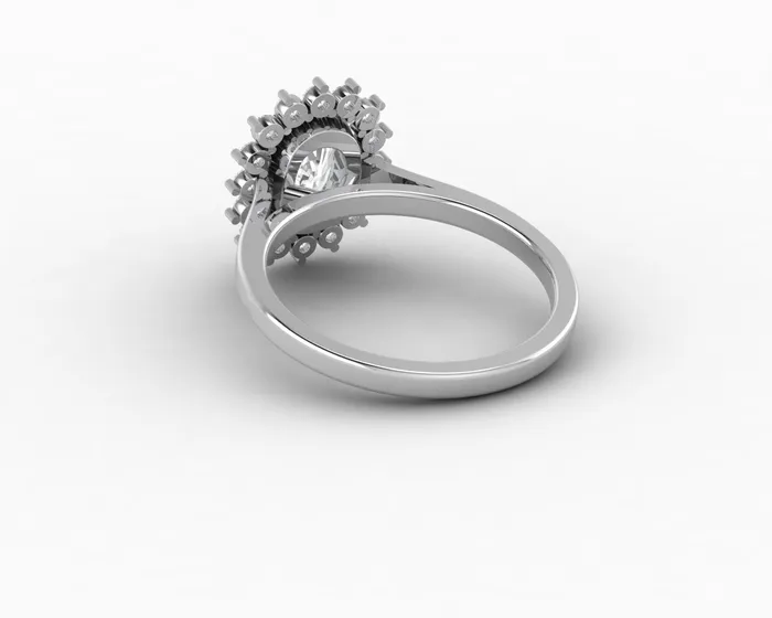 Allegra 100 Ct Cushion Cut Halo Engagement Ring Sapheena Jewelry Rings
