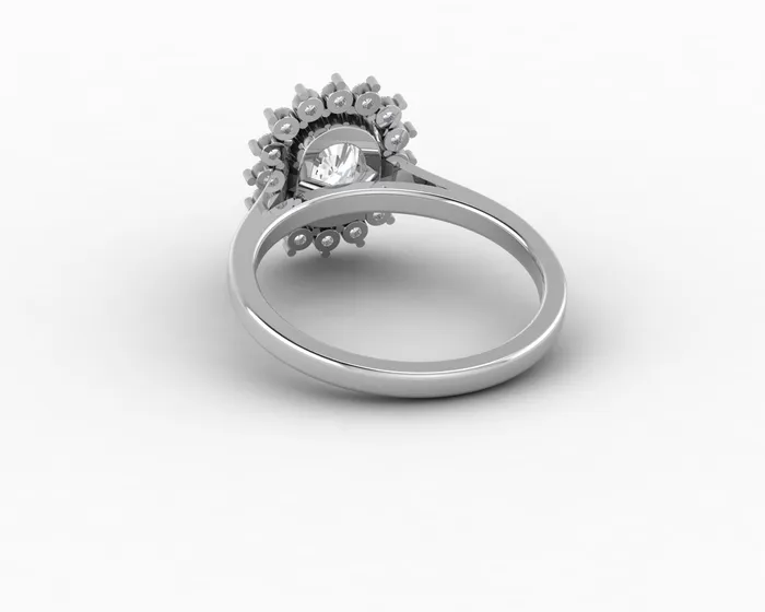 Allegra 100 Ct Cushion Cut Halo Engagement Ring Sapheena Jewelry Rings