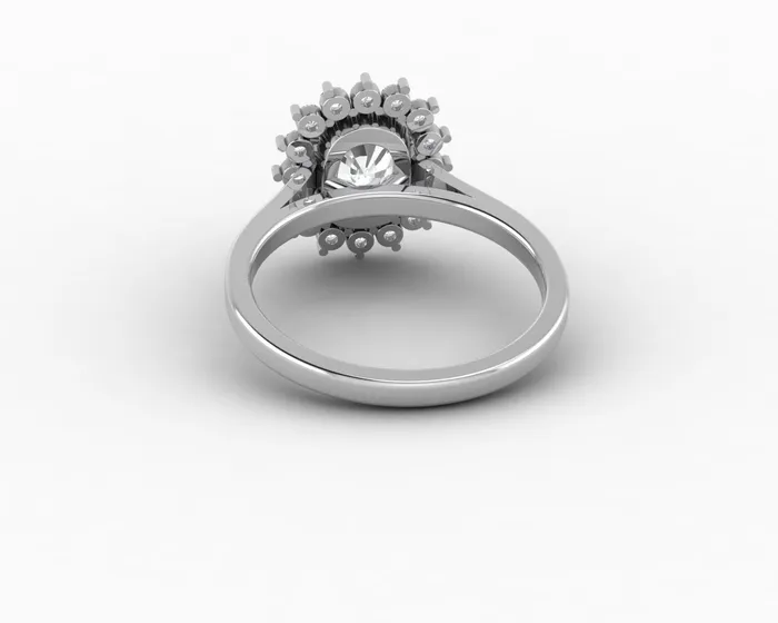 Allegra 100 Ct Cushion Cut Halo Engagement Ring Sapheena Jewelry Rings