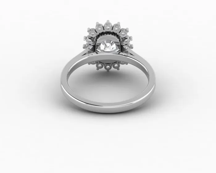 Allegra 100 Ct Cushion Cut Halo Engagement Ring Sapheena Jewelry Rings
