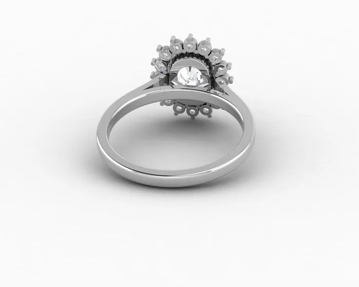 Allegra 100 Ct Cushion Cut Halo Engagement Ring Sapheena Jewelry Rings