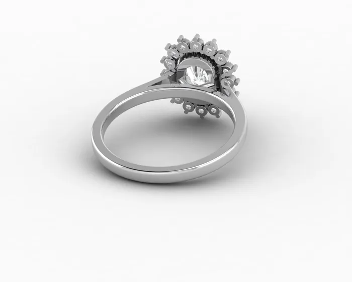 Allegra 100 Ct Cushion Cut Halo Engagement Ring Sapheena Jewelry Rings