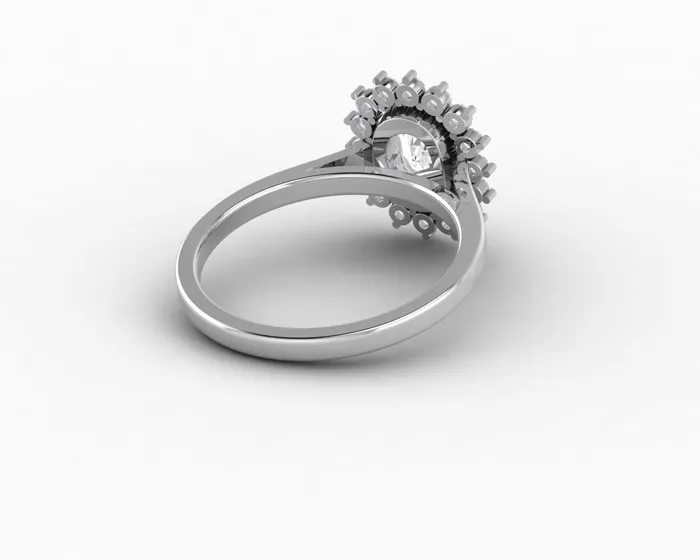 Allegra 100 Ct Cushion Cut Halo Engagement Ring Sapheena Jewelry Rings