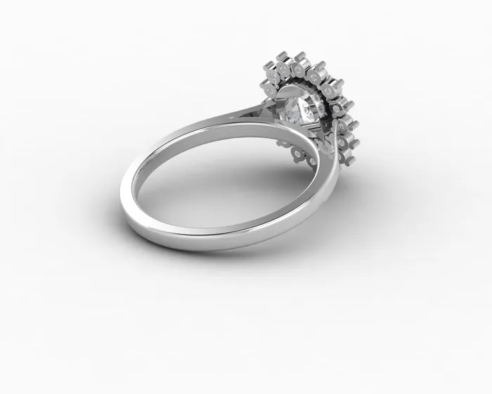 Allegra 100 Ct Cushion Cut Halo Engagement Ring Sapheena Jewelry Rings