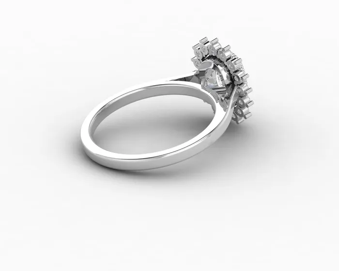 Allegra 100 Ct Cushion Cut Halo Engagement Ring Sapheena Jewelry Rings