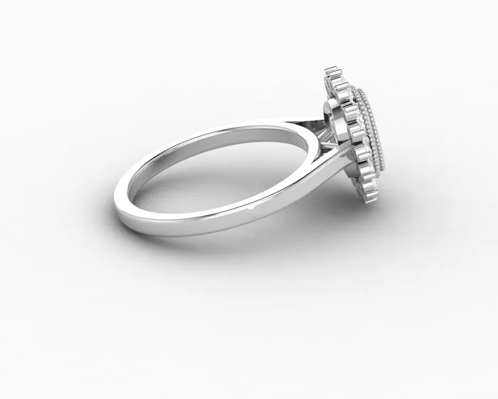 Allegra 100 Ct Cushion Cut Halo Engagement Ring Sapheena Jewelry Rings