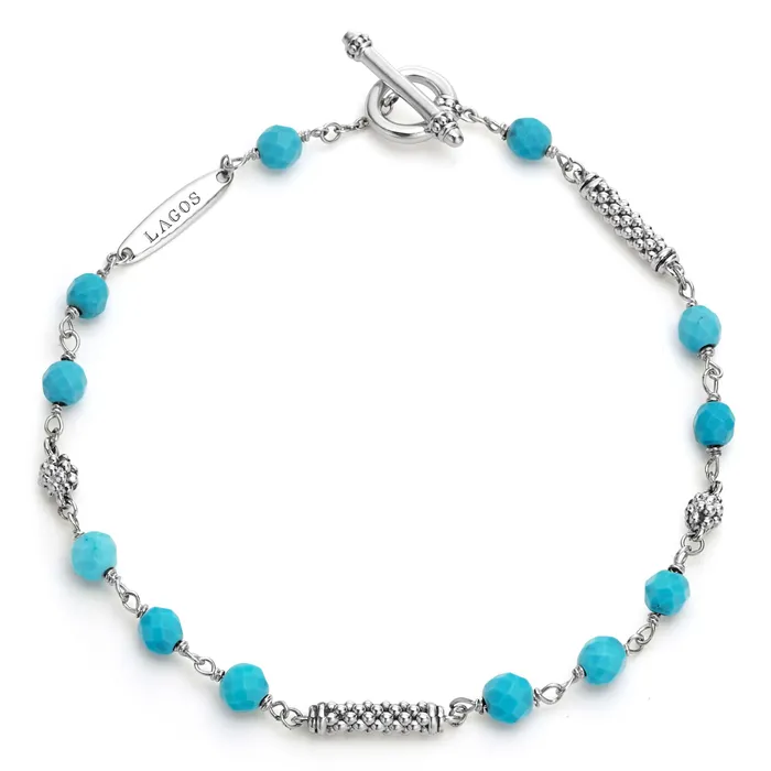 Bracelets LAGOS Caviar Icon Turquoise Beaded Bracelet