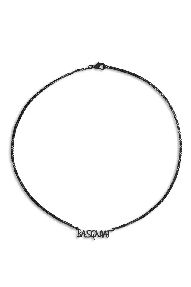 Crystal Haze Jewelry Necklaces Basquiat Name Plate