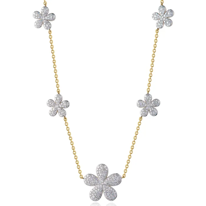 Five ForgetMeNot Diamond Necklace Phillips House Necklaces