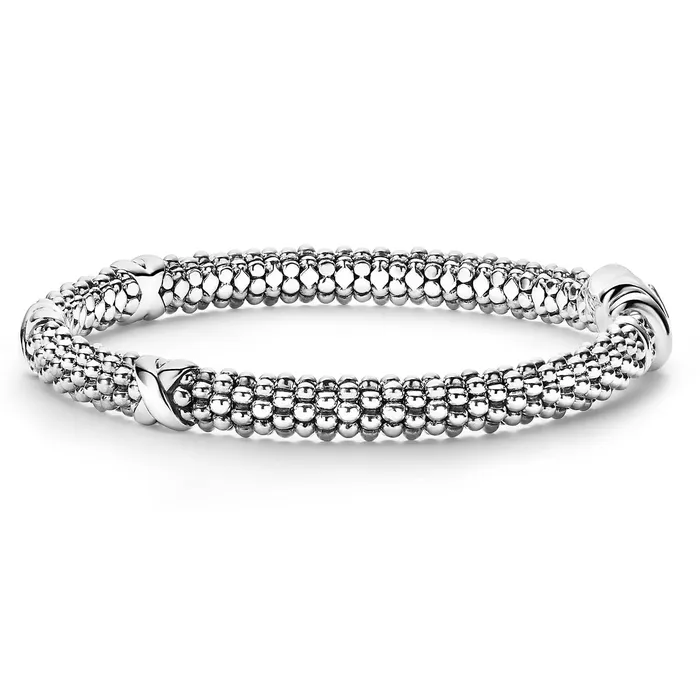LAGOS Bracelets Embrace Three Station X Caviar Bracelet 6mm