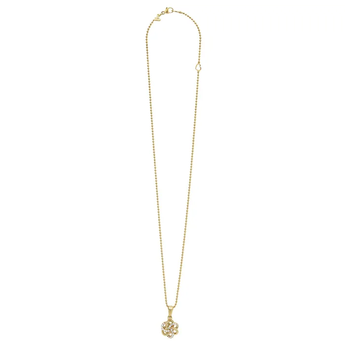 Love Knot 18K Gold Love Knot Diamond Pendant Necklace LAGOS Necklaces