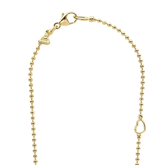 Love Knot 18K Gold Love Knot Diamond Pendant Necklace LAGOS Necklaces