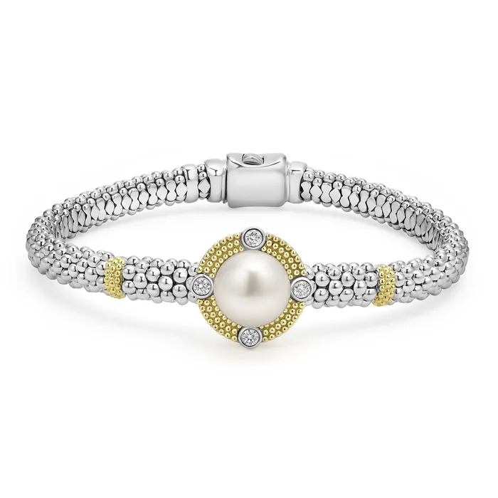 Luna Pearl Diamond Caviar Bracelet 6mm LAGOS Bracelets