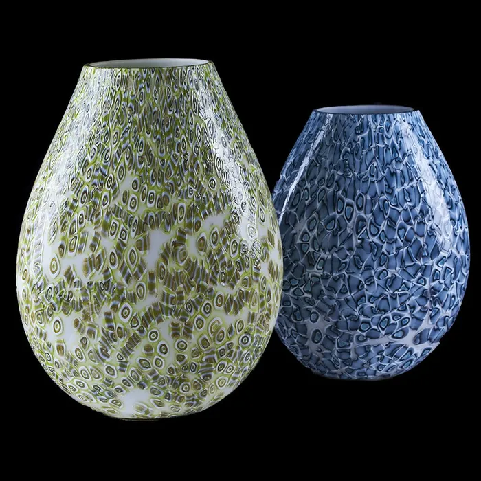 Murrine Loft Lamp in Blown Glass Murano I Muranesi Earrings