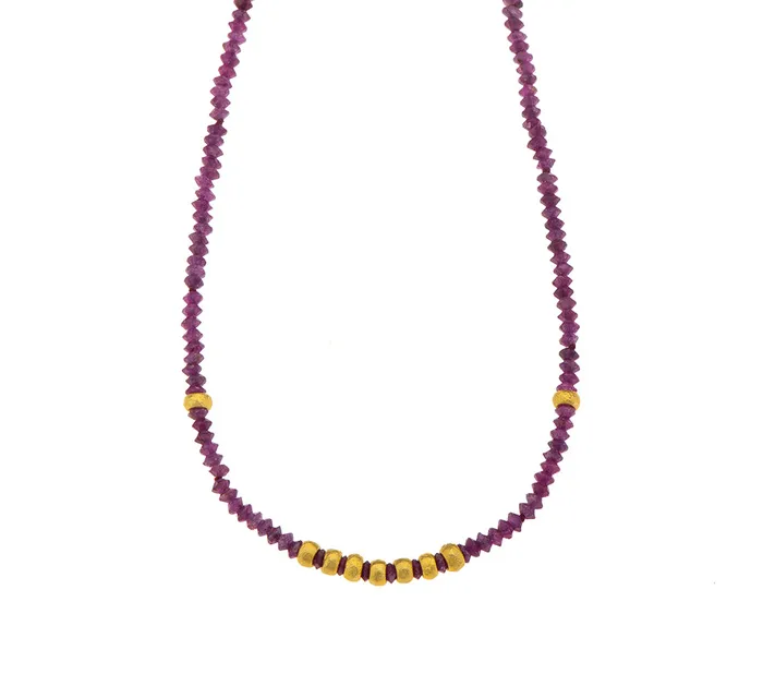 Necklaces Nava Zahavi Nava Zahavi Raw Ruby Necklace