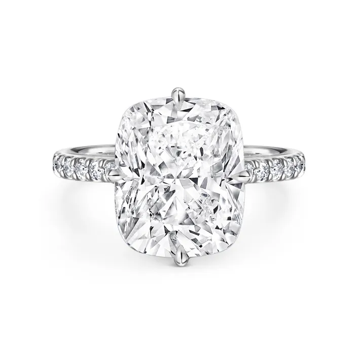 Rings Polachecks Collection Cushion Cut Diamond Ring 773tw