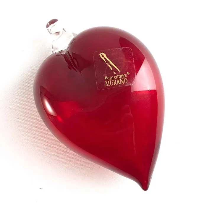 Rings Red heart paperweight La Fenice Rings Red heart paperweight La Fenice