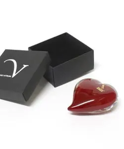 Rings Red heart paperweight La Fenice Rings Red heart paperweight La Fenice
