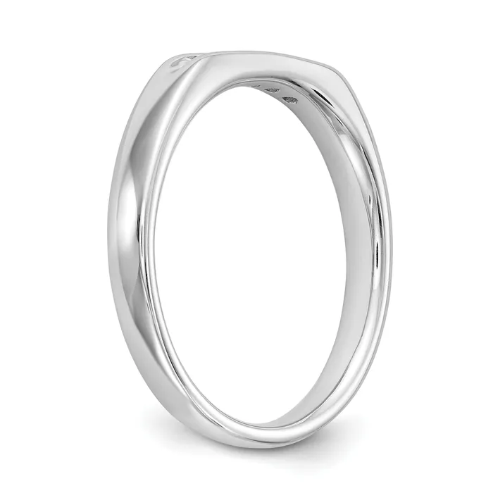 009ct CZ Solid Real 14K White Gold 5Stone Channel Wedding Band Ring Goldia Rings