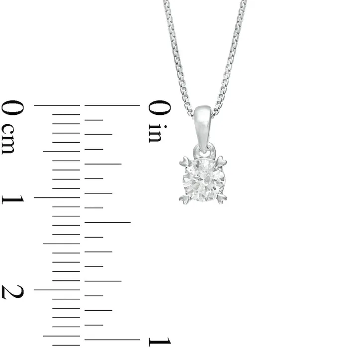 038 CT TW Natural Clarity Enhanced Solitaire Heart Prongs Pendant in 10K White Gold Goldia Necklaces 038 CT TW Natural Clarity Enhanced Solitaire Heart Prongs Pendant in 10K White Gold Goldia Necklaces