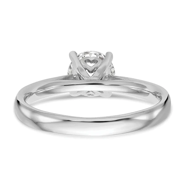 050ct CZ Solid Real 14k White Gold Solitaire Engagement Ring Goldia Rings
