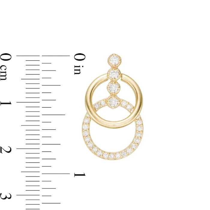 063 CT TW Diamond Double Doorknocker Drop Earrings in 10K Gold Goldia Earrings 063 CT TW Diamond Double Doorknocker Drop Earrings in 10K Gold Goldia Earrings