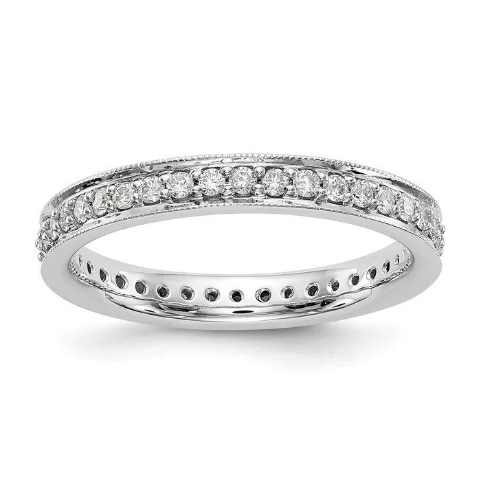 12 CT Natural Diamond Antique Vintage Style Diamond Eternity Band in 14k White Gold Goldiacom Rings 12 CT Natural Diamond Antique Vintage Style Diamond Eternity Band in 14k White Gold Goldiacom Rings