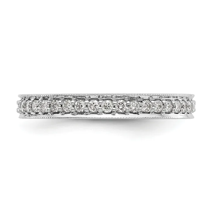 12 CT Natural Diamond Antique Vintage Style Diamond Eternity Band in 14k White Gold Goldiacom Rings