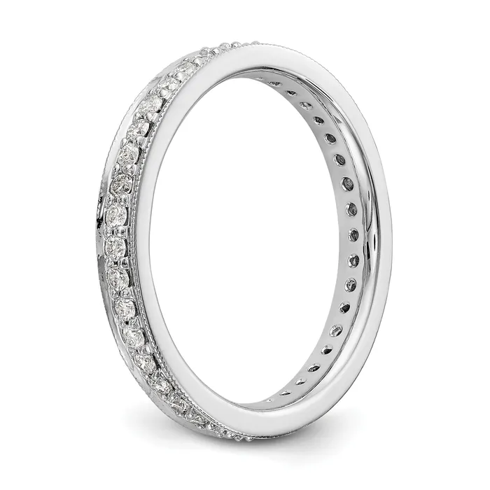 12 CT Natural Diamond Antique Vintage Style Diamond Eternity Band in 14k White Gold Goldiacom Rings