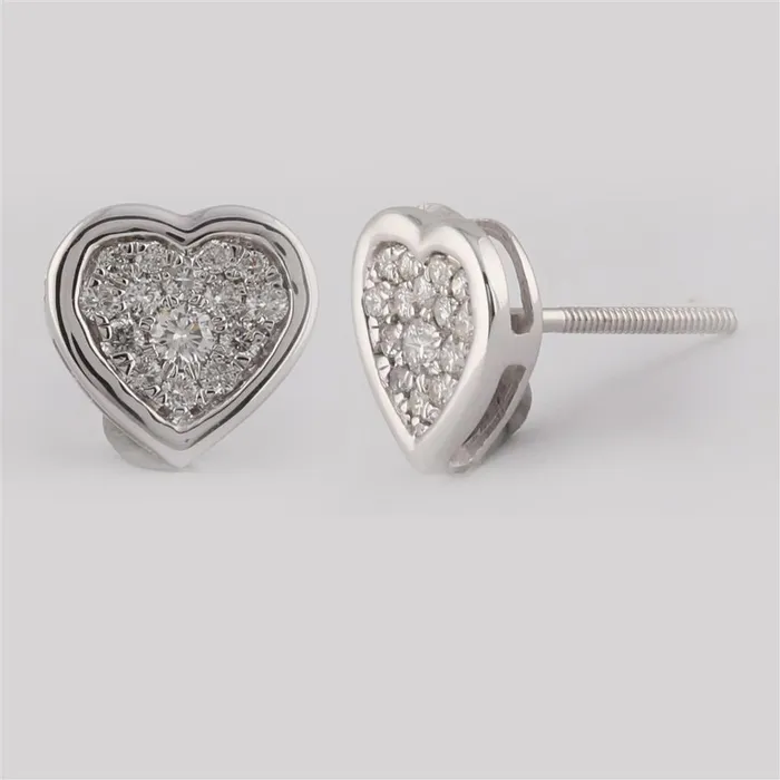 13CTWDiamond HEART EARRING gndatlanta Earrings