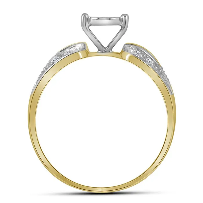10k Yellow Gold Round Diamond Oval Cluster Ring 110 Cttw gndatlanta Rings