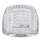 10k Yellow Gold Round Diamond Square Cluster Ring 12 Cttw gndatlanta Rings 10k Yellow Gold Round Diamond Square Cluster Ring 12 Cttw gndatlanta Rings