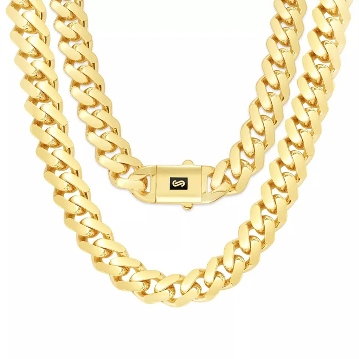 10k Yellow Gold Royal Monaco Miami Cuban Link 11mm Chain Pendant Necklace 28 Goldiacom Necklaces 10k Yellow Gold Royal Monaco Miami Cuban Link 11mm Chain Pendant Necklace 28 Goldiacom Necklaces