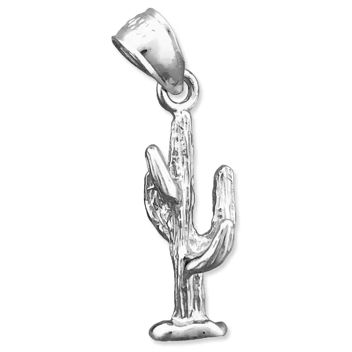 14K Gold 3D Cactus Charm Goldia Charm Necklaces